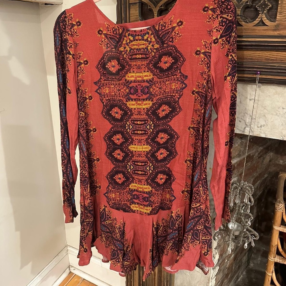 Free People Flouncy Mini Dress worn minimally